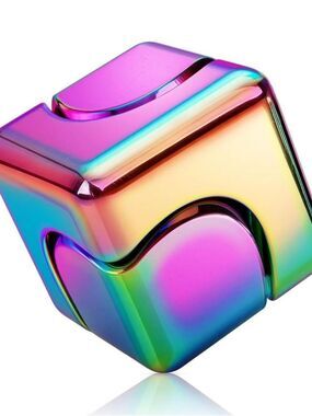 ATESSON Metal Fidget Spinner Cube Toys Detachable 3 Ways to Play with High-Speed